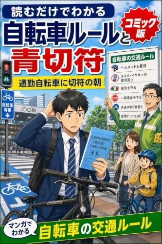読むだけでわかる 自転車ルールと青切符 コミック版の書影